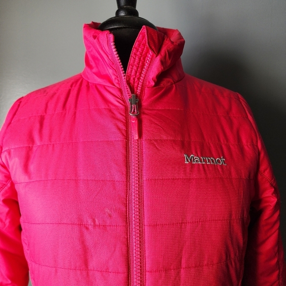 Marmot Brilliant Pink Puffer Jacket - Picture 3 of 6